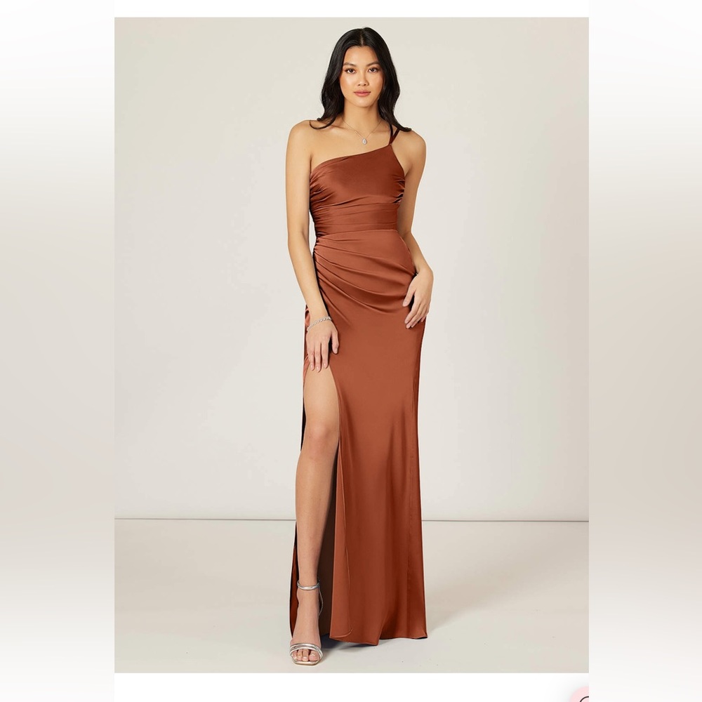 Azazie Brisal Dress Cedar Rose Size 4